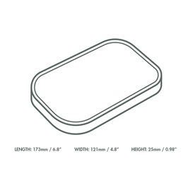 Verpackungen für Behälter Karton Rechteck 17,3x12,1cm (300 Stück)