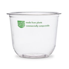 Transparent Kompostierbar PLA-Suppenbecher 320 ml (1000 Stück)