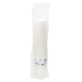 Weißer Pappbecher "Go Green" 7Oz/210ml Ø7,0cm (1.000 Stück)