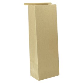 SOS-Kraft-Tüte mit Verschluss 9+6x26cm (50 Stück)