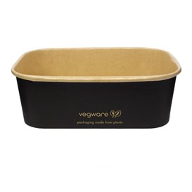 Schwarz Rechteck Verpackungen 750 ml 17,3x12,1x5,7cm (50 Stück)