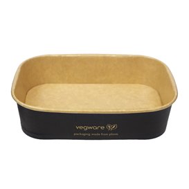 Schwarz Rechteck Verpackungen 500 ml 17,3x12,1x4,3cm (300 Stück)