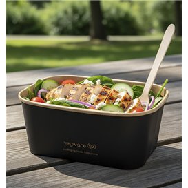 Schwarz Rechteck Verpackungen 1000 ml 17,3x12,1x7,1cm (300 Stück)