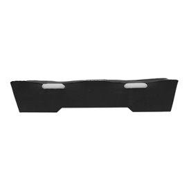 Schwarzes Sushi-Tablett aus Karton 12x6,2cm (600 Stück)