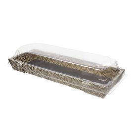 Deckel für Sushi Behälter rPET 22x9cm (400 Stück)