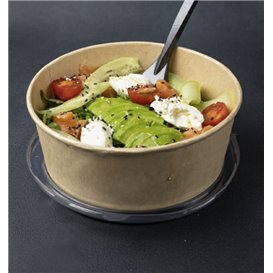 Suppenbecher To Go Kraft Mit Deckel PP 1140ml Ø18cm (25 Stück)