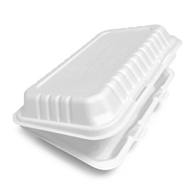 Menübox Zuckerrohr Weiß 25,5x15,5x6cm (250 Stück)