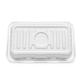 Menübox Zuckerrohr Weiß 25,5x15,5x6cm (50 Stück)