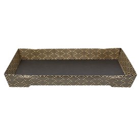 Sushi-Verpackungen Karton ''Waves'' 21,5x13,5cm (400 Stück)