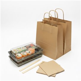 Deckel für Sushi Behälter rPET 21,5x13,5cm (400 Stück)