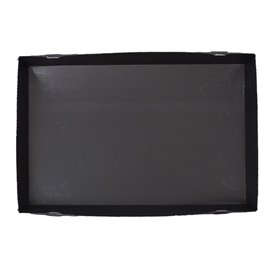 Sushi-Verpackungen Karton Schwarz 23,5x16cm (200 Stück)