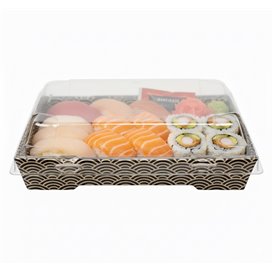 Deckel für Sushi Behälter rPET 16,5x11,5cm (400 Stück)