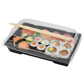 Deckel für Sushi Behälter rPET 16,5x11,5cm (400 Stück)