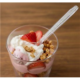 Wiederverwendbarer Löffel aus PS Transparent 18cm (1.000 Stück)