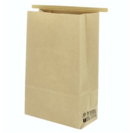 SOS-Kraft-Tüte mit Verschluss 15+7x23cm (1000 Stück)