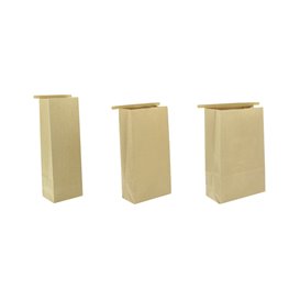 SOS-Kraft-Tüte mit Verschluss 9+6x26cm (50 Stück)