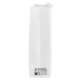 SOS-Tüte Weiß mit Verschluss und Fenster 15+7x23cm (50 Stück)