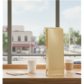 SOS-Kraft-Tüte mit Verschluss 9+6x26cm (50 Stück)