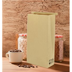 SOS-Kraft-Tüte mit Verschluss 12+6x23,5cm (50 Stück)