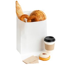 Weiße SOS-Tüte mit Verschluss 15+7x23cm (1000 Stück)