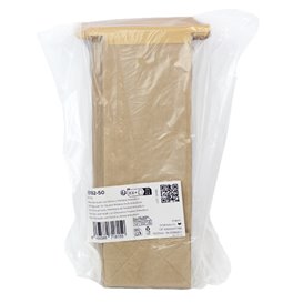 SOS-Kraftbeutel mit Verschluss und Fenster 9+6x26cm (50 Stück)