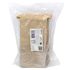 SOS-Papiertüte mit BOPP-Fenster und Verschluss 12+6x23,5cm (50 Stück)