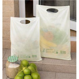Plastiktüten mit Griffloch Home Compost “Classic” 20x33cm 17µm (100 Stück)