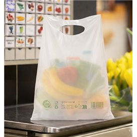 Plastiktüten mit Griffloch Home Compost “Classic” 20x33cm 17µm (3.000 Stück)