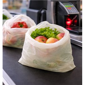Rolle mit Flachbeutel Markt Home Compost “Classic” 30x40cm 12µm (3.000 Stück)