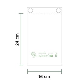 Flachbeutel Markt Block Home Compost “Classic” 16x24cm 12µm (3.000 Stück)