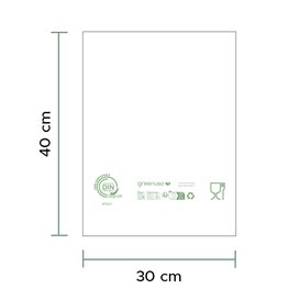 Rolle mit Flachbeutel Markt Home Compost “Classic” 30x40cm 12µm (3.000 Stück)