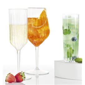 Sektflöte Spritzguss Niedrigem Fuß "Kaleido" Tritan 470 ml (6 Stück)