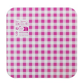 Pappschale pink für Waffeln 13,5x10cm (1.500 Stück)
