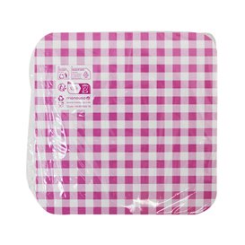 Pappschale pink für Waffeln 13,5x10cm (100 Stück)