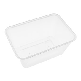 Schale Rechteckig aus PP Transparent 1.000ml 17,4x11,5x8cm (50 Stück)