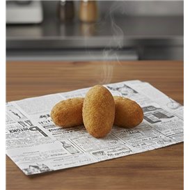 Wachspapier fettdicht für Burger "Times" 20x12cm (1000 Stück)