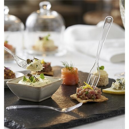 Wiederverwendbare transparente PS Mini-Gabel 2