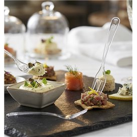 Mini-Serviergabel Transparent 10cm (5000 Stück)