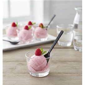 Löffel Kunststoff Verkostung Schwarze 100 mm (50 Stück)