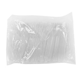 Kunststoff-CPLA Degustations-Mini-Gabel Transparente 100 mm (50 Stück)