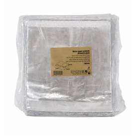 Burgerpapier d'Aluminium fettdicht Argenté 22,3+5x20cm (250 Uds)