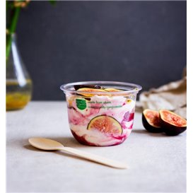 Transparent Kompostierbar PLA Suppenbecher 320 ml Ø9,6 cm (50 Stück)