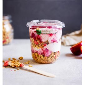 Transparent Kompostierbar PLA Suppenbecher 500 ml Ø9,6 cm (1000 Stück)