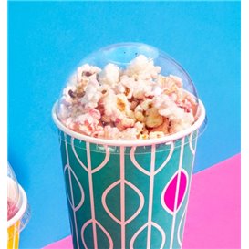 Kuppeldeckel für Dressingschalen Kompostierbar PLA Transparent Ø9,6 cm (100 Stück)