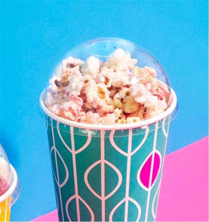 PLA Kuppeldeckel Serie 96 mit Strohhalmloch für Kaltgetränke