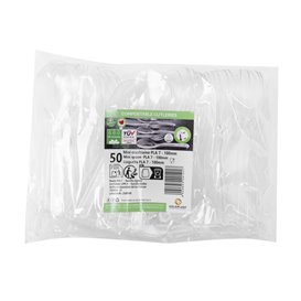 Transparent CPLA-Kunststoff Löffel 10 cm (50 Stück)