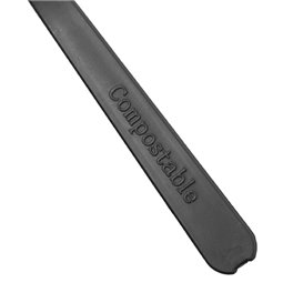 Schwarz CPLA-Kunststoff Löffel 10 cm (1000 Stück)