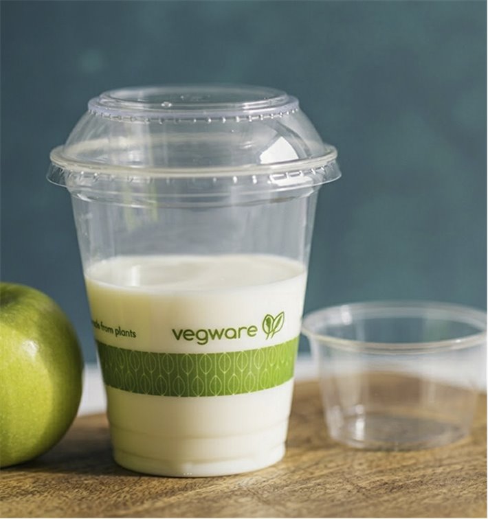 PLA Combo Deckel Serie 96 mit Fach für Toppings und kalte Speisen