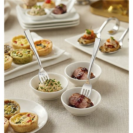 Detail Mini PS-Gabel metallisiert Silberoptik wiederverwendbar