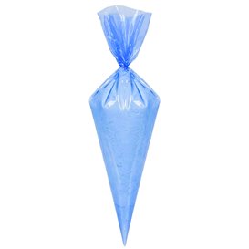 Spritzbeutel PE auf Rolle Blau 28x55cm (1000 Stück)